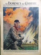 La Domenica del Corriere 27 Aprile 1952 Tritolo Metano Ing Erio Codecà Marte Ufo