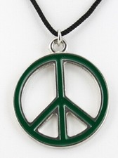 Collana ciondolo metallo pace - collana,