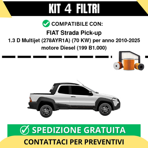 Kit filtri tagliando - kit, per