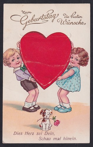 Cartolina meccanica bambini - cartolina, i