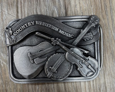 Fibbia musica country vintage per cintura unisex uomo donna western outdoor 