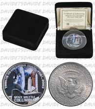 STATI UNITI MORGAN MINT HALF DOLLAR COLORATO 2003 TRIBUTE SPACE SHUTTLE COLUMBIA
