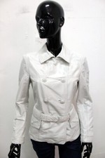 Peuterey Giubbotto Donna Taglia 44 Giubbino Grigio Giacca Mezza Stagione Logo