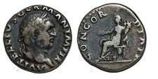 VITELLIUS Denier CONCORDIA P R