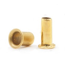 Occhiello in ottone rivetto