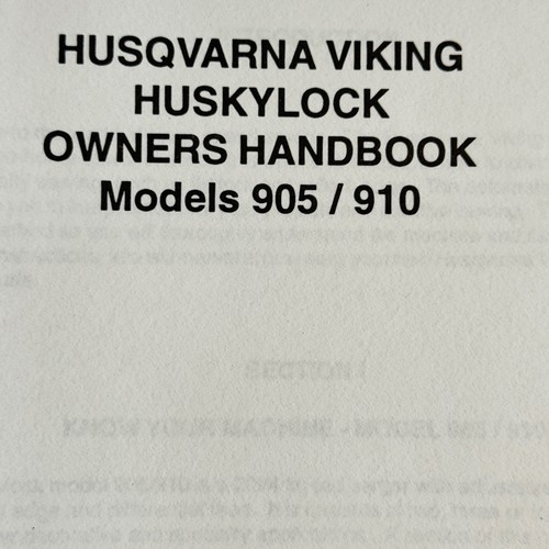 Husqvarna viking huskylock 905 - husqvarna,