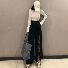 Donna Pantaloni Casual Spacco