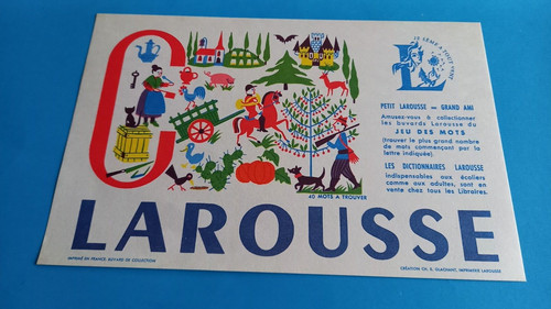 Buvard alphabet larousse - buvard,