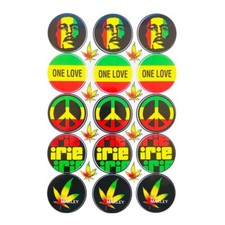 One Love Adesivi bon Marley Rasta Film Armadio Camera Ricordo Idea Regalo Fumo