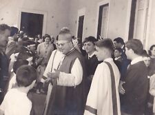 § FOTO ROMA 1965 - P. Palazzini arcivescovo di Cesarea di Cappadocia con giovani