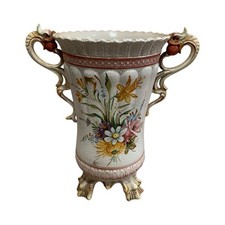 Vaso Epoca Ceramica Basso o Nove Manici Animali