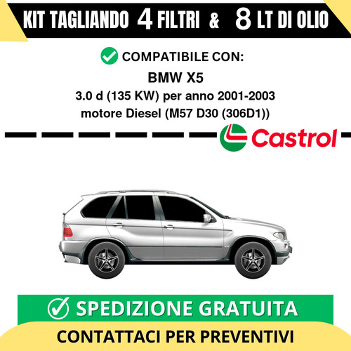 Tagliando per bmw 0d - per, x5