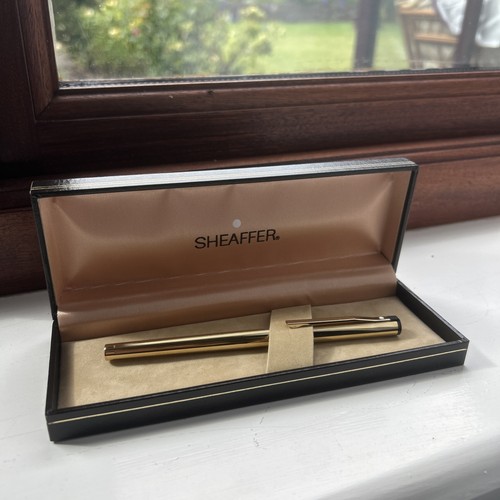 Sheaffer gold plated fountain - plated,