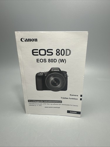 Canon eos 80d brugsanvisning - eos,