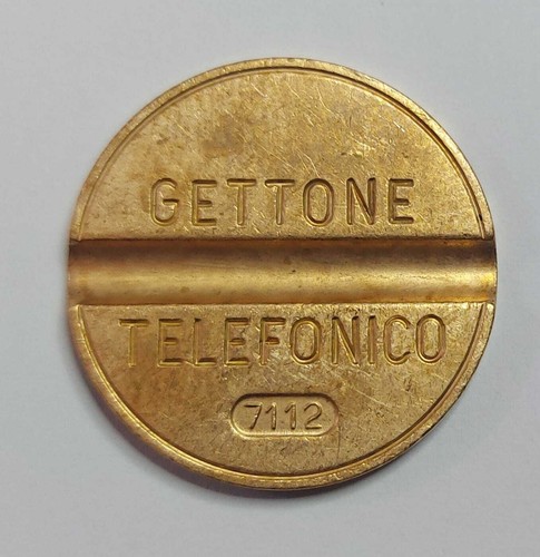 Gettone telefonico con segno - con,