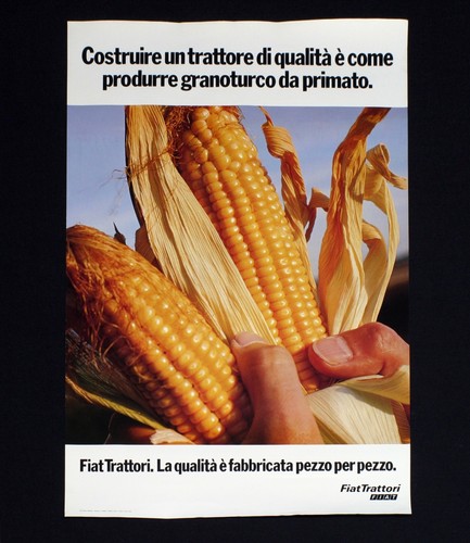 Fiat trattori manifesto poster - trattori,