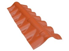 Lastra copertura "coppo" color terracotta cm 209 x 99