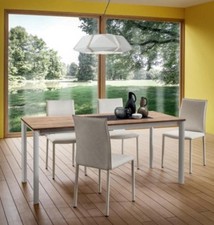 2 SEDIE MIAMI IN ECOPELLE NUVOLATO IN 4 COLORI RESISTENTI AL FUOCO MADE IN ITALY