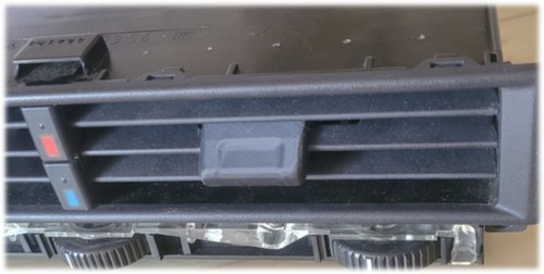 Bouton ventilation central - bouton,
