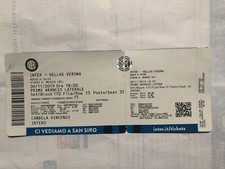 BIGLIETTO INTER - VERONA 2019/2020