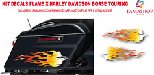 kit Decals Adesivi fiamme per borse Harley davidon Touring Electra Street  Glide