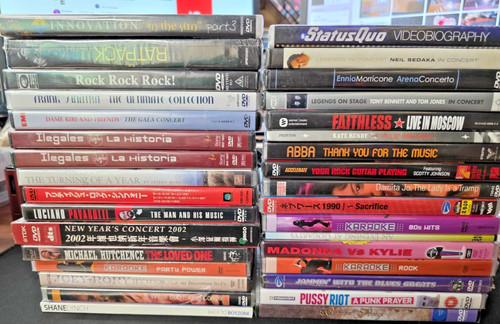 Music dvd bundle - dvd, joblot