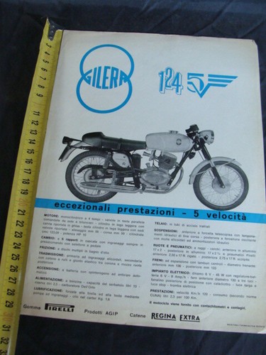 Brochure moto gilera 124 - brochure,