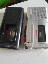 Sony Microcassette Corder M 455 + Sony Vor Micro Registratore da riparare