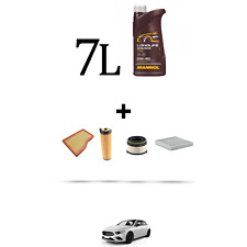 HOFFCAR Kit tagliando 4 FILTRI e 7L OLIO per Mercedes Classe A (w177)  200 d 110