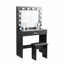 Postazione trucco nero con