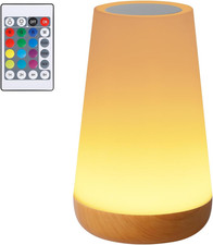 Lampada Da Comodino, Luce Notturna Bambini, Lampada LED Colorata Con 13 Colori, 