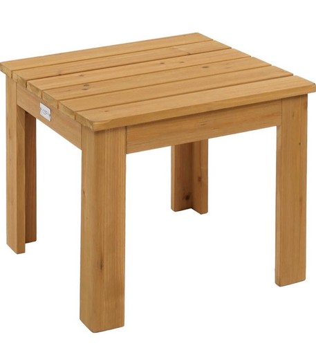 Outdoor wooden side - side, table