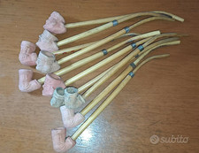 lotto 10 pipe in terracotta