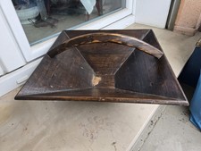 Antico Cesto Porta Frutta In Legno , Ottimo Centrotavola O Vaso Da Fiori Vintage