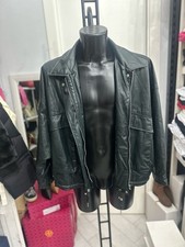 Zara Giacca In Ecopelle Usato Uomo Man TgXXL Verde LLV1631