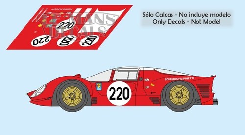 Decals ferrari 412p - decals,