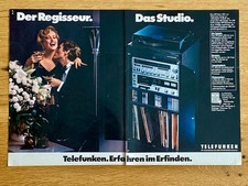 Telefunken HiFi Rack 500 Il Regista Lo Studio 1979 Vintage Pubblicità Pubblicità