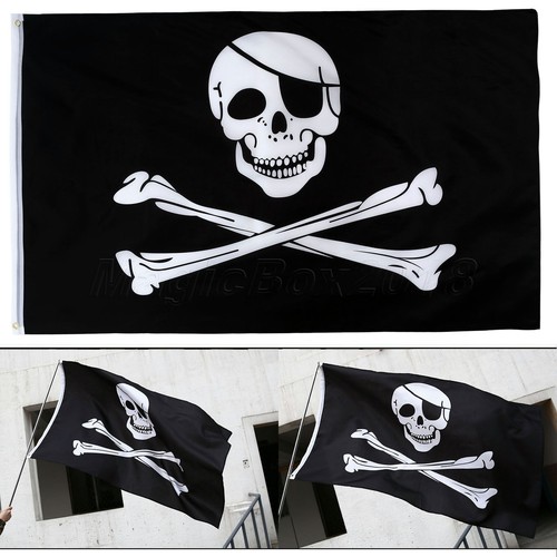 Large skull crossbones pirate - crossbones,