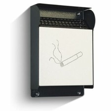 Posacenere da Muro per Esterni in Acciaio  Ideale per Uffici, Locali, Bar