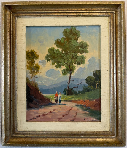 Antico dipinto olio - antico, ad