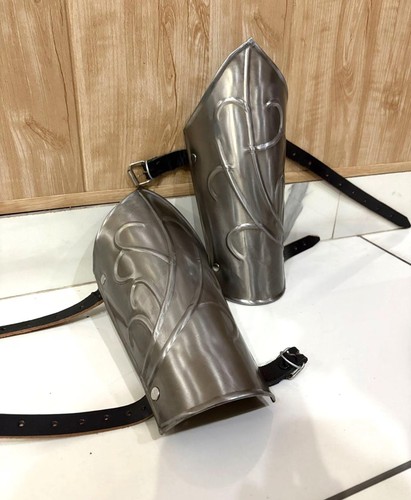 Steel arm bracers medieval - bracers,,