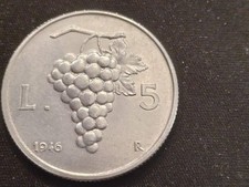 5 Lire Repubblica Italiana 1946 FDC