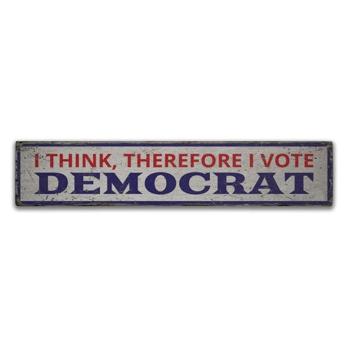 Insegna voto democratica - voto,