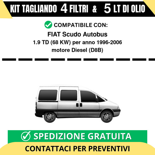 Tagliando per fiat - tagliando, scudo