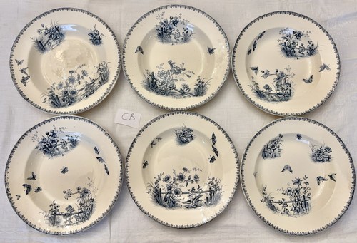 Assiettes creuses faience - 6,