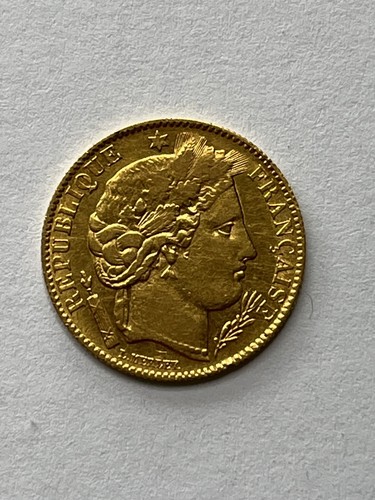 Pièces francs lot de - or,