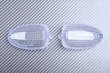 Pair glass front - of, des