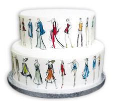 Bordo torta fashion designer - bordo,