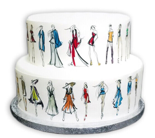 Bordo torta fashion designer - bordo,