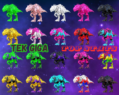 Tek giganotosaurus top stats - tek,